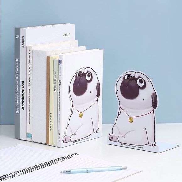 NWT Pug Dog Character [Comix] Book Ends - Picture 4 of 9